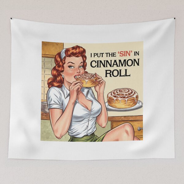 Item preview, cinnamon, sin, sexy, lady, funnyfits70, Humor, Funny, retro, vintages, funny quotes, animal humor, designed and sold by FunnyFits70.