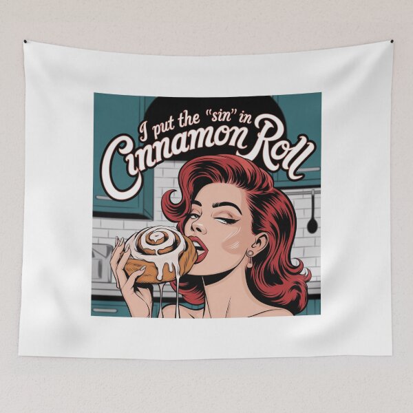 Item preview, cinnamon, sin, sexy, lady, funnyfits70, Humor, Funny, retro, vintages, funny quotes, animal humor, designed and sold by FunnyFits70.