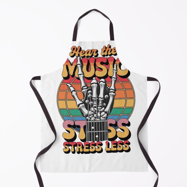 Item preview, Rock & Roll Stress Less – Skeleton Guitar Hang Loose STICKER designed and sold by inkfluenceart.