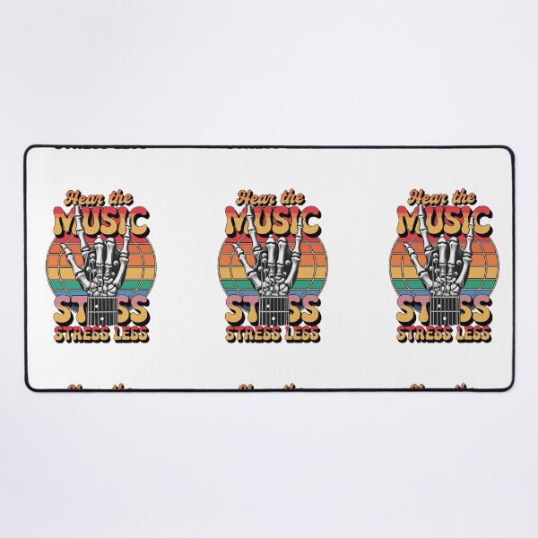 Item preview, Rock & Roll Stress Less – Skeleton Guitar Hang Loose STICKER designed and sold by inkfluenceart.