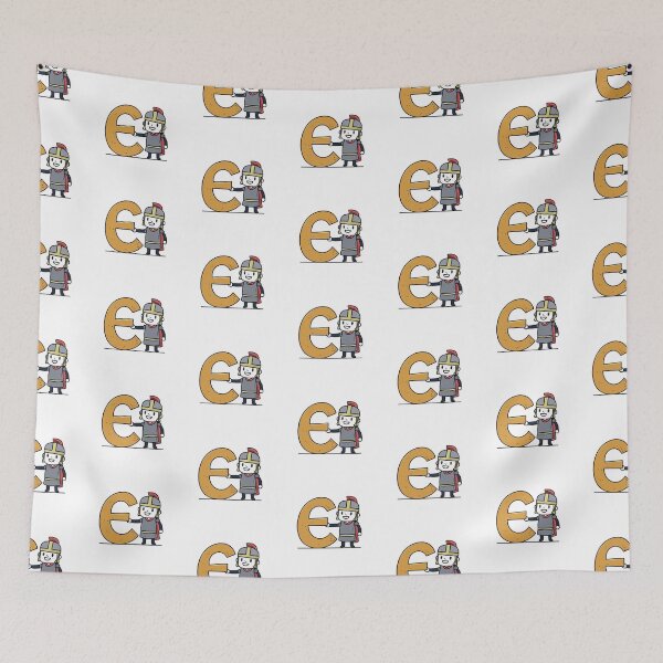 Item preview, Doodle Illustration of Letter E for emperor designed and sold by rasagamastore.