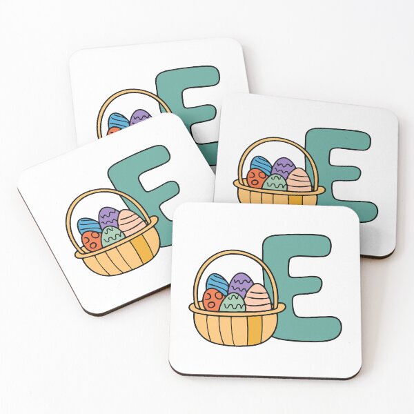 Item preview, Doodle Illustration of Letter E for easter egg designed and sold by rasagamastore.