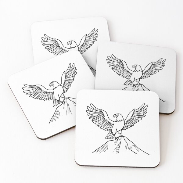 Item preview, An eagle on a mountain peak designed and sold by rasagamastore.
