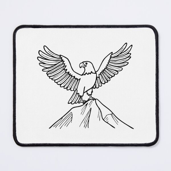 Item preview, An eagle on a mountain peak designed and sold by rasagamastore.