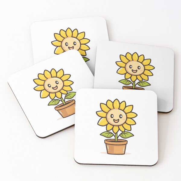 Item preview, Cute Sunflower Design | Adorable Floral Illustration | Whimsical Sunflower Art | Cheerful Flower Decor designed and sold by StickerHavenn.