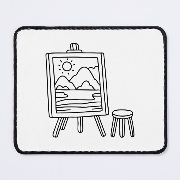 Item preview, An easel holding a painting designed and sold by rasagamastore.