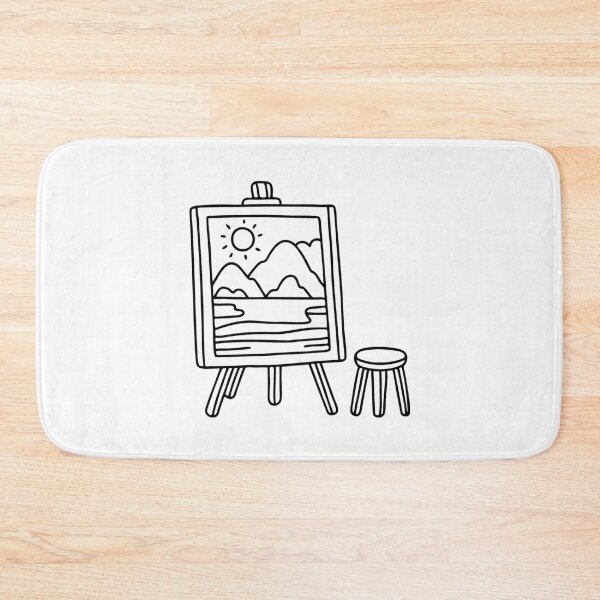 Item preview, An easel holding a painting designed and sold by rasagamastore.