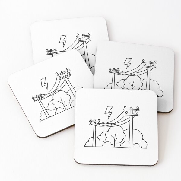 Item preview, Electricity flowing through a power line designed and sold by rasagamastore.