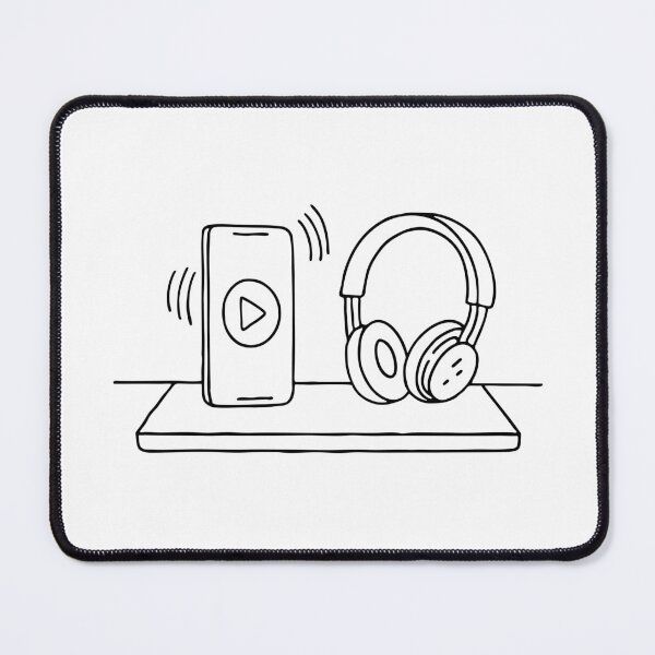 Item preview, Earphones placed next to a smartphone designed and sold by rasagamastore.