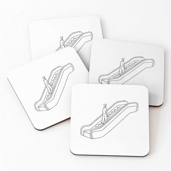 Item preview, An escalator with people to the upper floor designed and sold by rasagamastore.