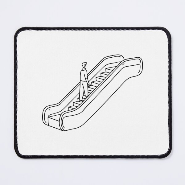 Item preview, An escalator with people to the upper floor designed and sold by rasagamastore.