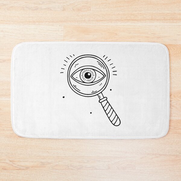 Item preview, An eye looking through a magnifying glass designed and sold by rasagamastore.