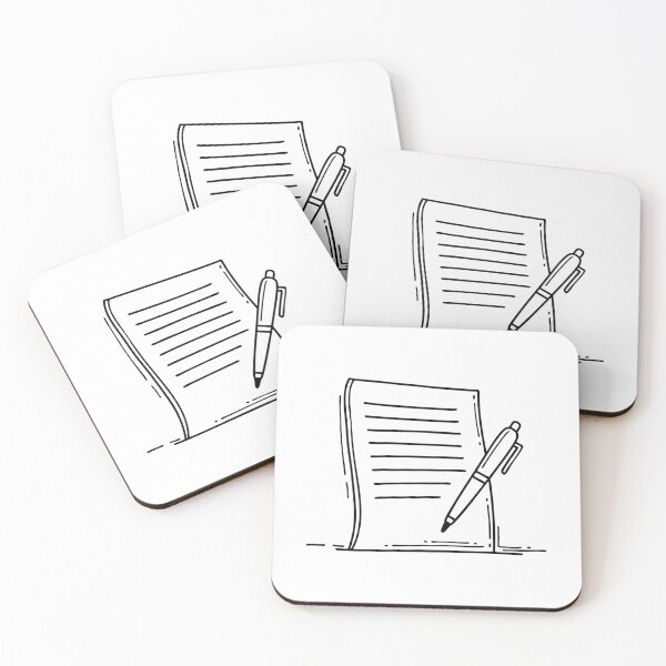 Item preview, An essay paper with a pen lying next to it designed and sold by rasagamastore.