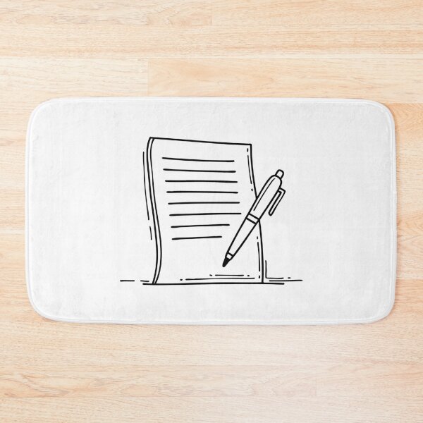 Item preview, An essay paper with a pen lying next to it designed and sold by rasagamastore.