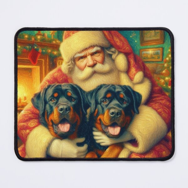 Item preview, Rottweilers and Santa designed and sold by 123ks.