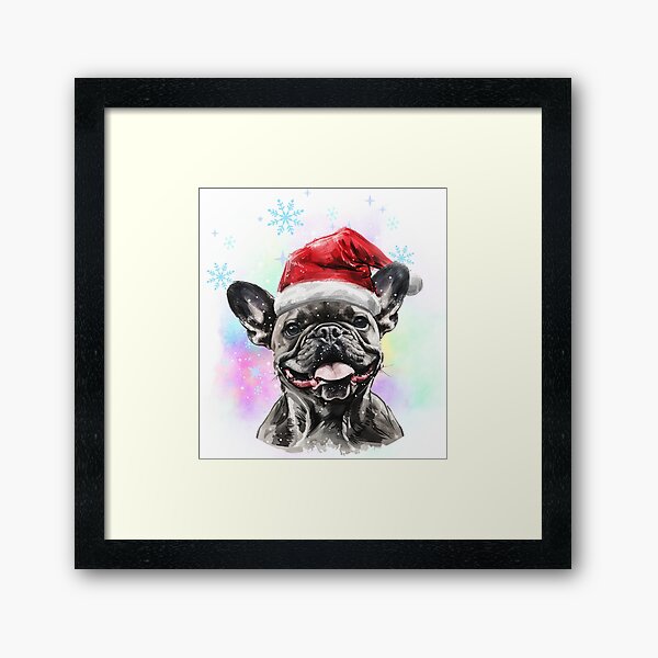 Item preview, Funny Dog Christmas- Merry Christmas ,Black French-Bulldog Pet 1 designed and sold by vallass.