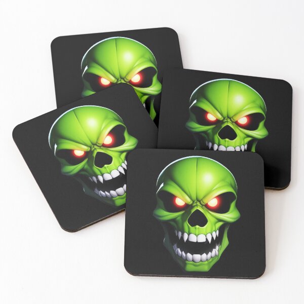 Item preview, Screaming Green Skull designed and sold by hauntedtees.
