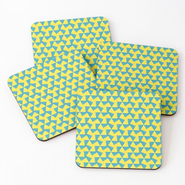 Item preview, Dynamic Yellow and Blue Geometric Art designed and sold by Genie-0750.