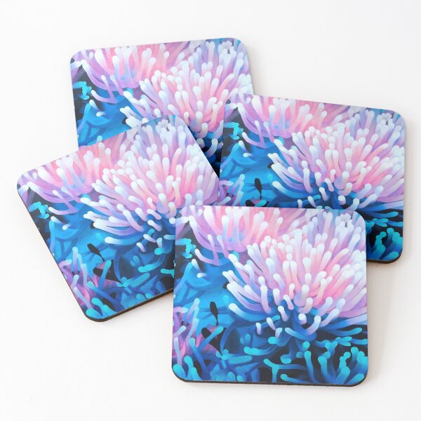Item preview, Purple and Blue Anemones - Elegant and Colorful Floral Illustration designed and sold by Ambiance Sauvage.
