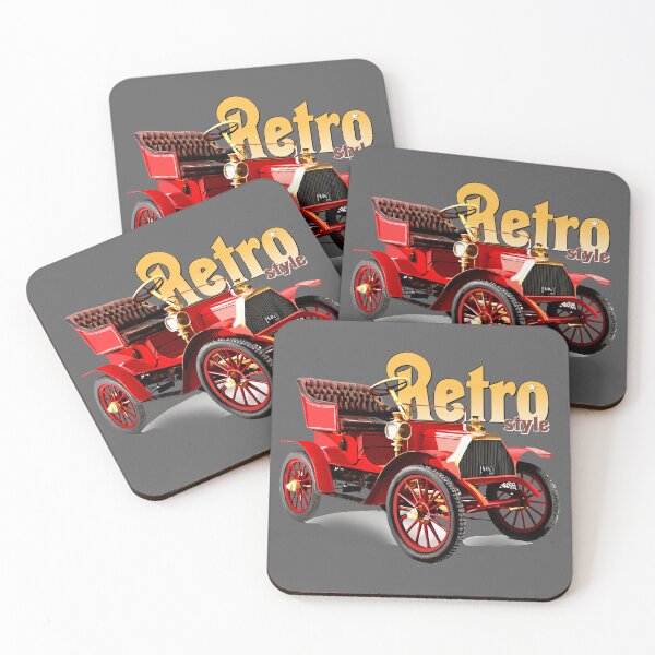 Item preview, Vintage Red Convertible with 'Retro Style' Charm designed and sold by VikArtStudio.