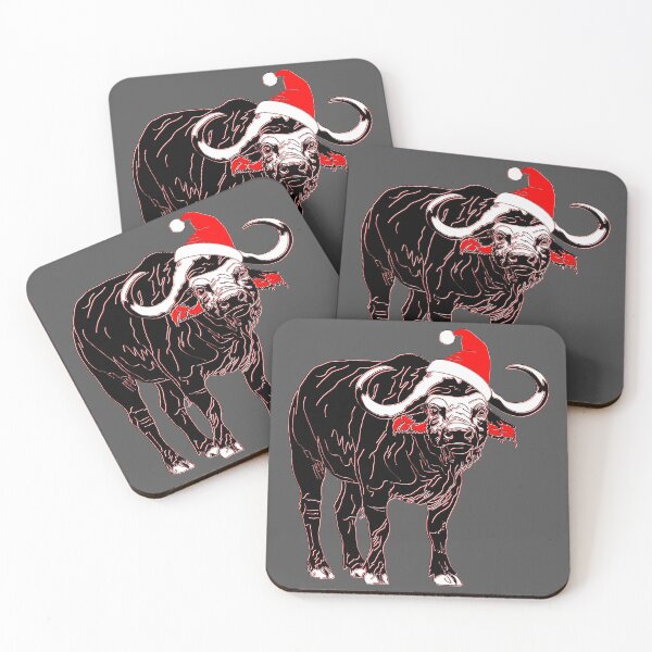 Item preview, Festive Buffalo in Santa Hat designed and sold by 4rpixs.