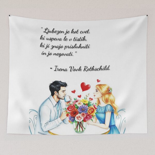 Item preview, '' LJUBEZEN JE KOT CVET ''. designed and sold by Irena Vovk Rothschild's ONLINE SHOP.