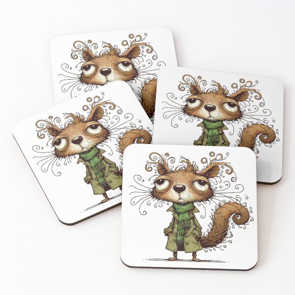 Item preview, Squirrel in a Green Trenchcoat  designed and sold by FrozenRoscoe.