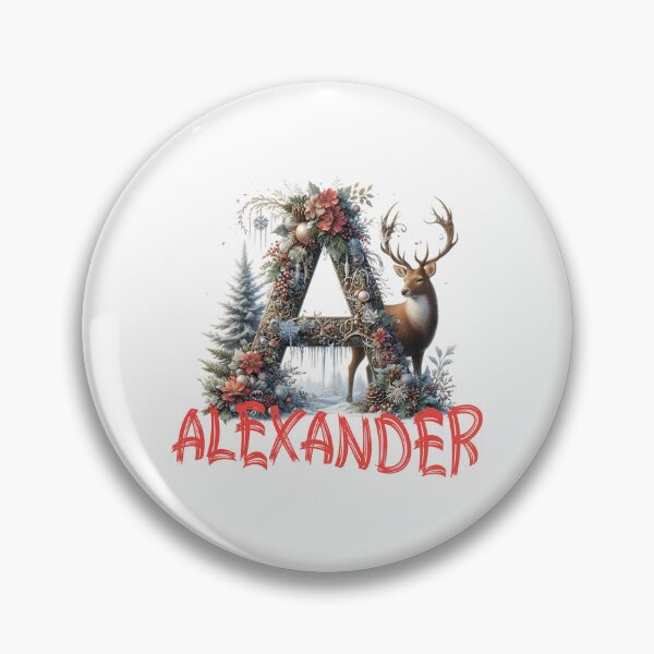 Artikelvorschau, Name Alexander. Mein Name ist Alexander. Weihnachtsanfangsbuchstabe. entworfen und verkauft von MagelliShop.