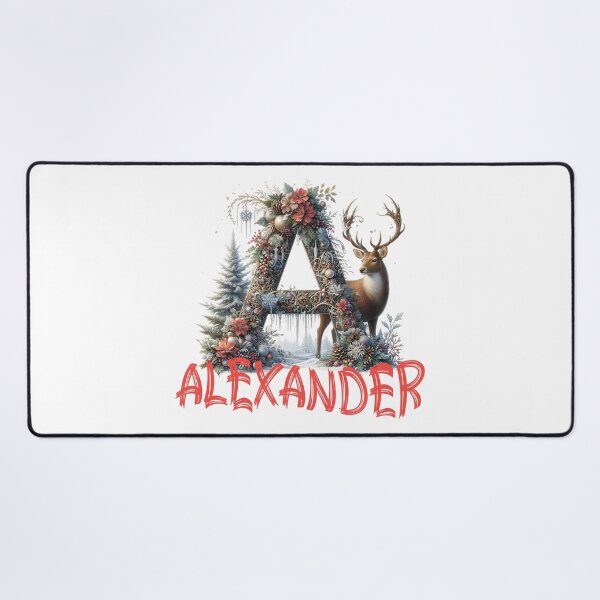 Artikelvorschau, Name Alexander. Mein Name ist Alexander. Weihnachtsanfangsbuchstabe. entworfen und verkauft von MagelliShop.