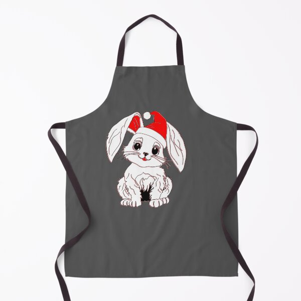 Item preview, Adorable Bunny in Santa Hat Holiday Art designed and sold by 4rpixs.