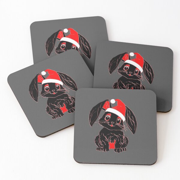Item preview,  Adorable Bunny in Santa Hat Holiday Art designed and sold by 4rpixs.