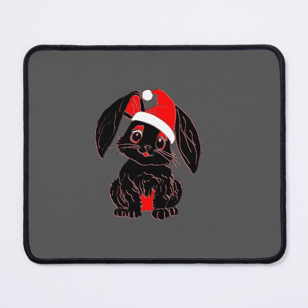 Item preview, Adorable Bunny in Santa Hat Holiday Art designed and sold by 4rpixs.