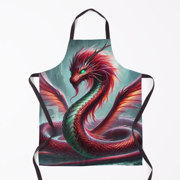 Item preview, Red Serpent Dragon - Fiery Mythical Beast designed and sold by Te-Ane.
