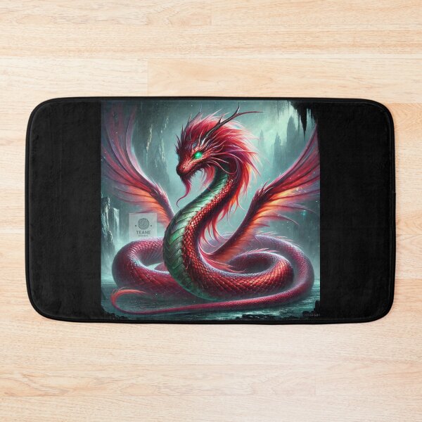 Item preview, Red Serpent Dragon - Fiery Mythical Beast designed and sold by Te-Ane.