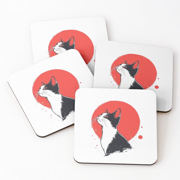 Artikelvorschau, Japanisches Katzendesign | Kawaii-Katzenillustration | Bezaubernde japanische Katzenkunst | Niedliches Katzendekor entworfen und verkauft von StickerHavenn.