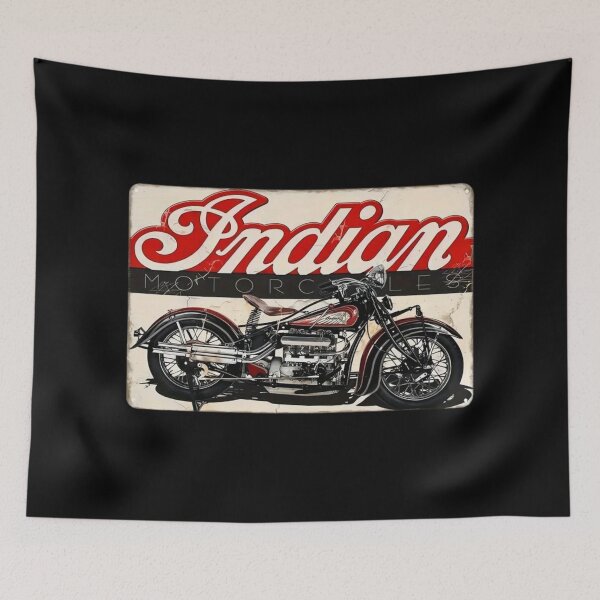 Item preview, Indian Motorcycle Vintage Sign designed and sold by FutureTraveller.