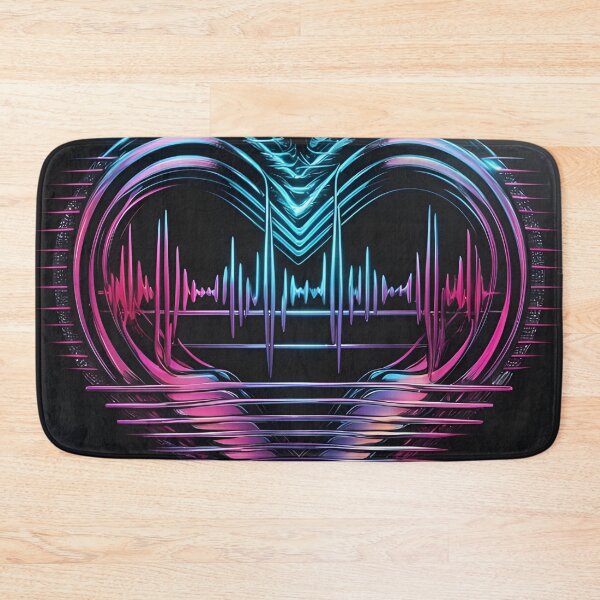 Item preview, Heart Beats - Vibrant Soundwave Heart Design by LaLi Designs designed and sold by LaLi-Designs.