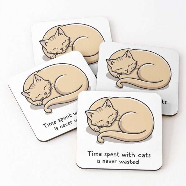 Item preview, Time spent with cats is never wasted designed and sold by 2gather1ness.