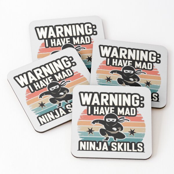 Item preview, WARNING: I HAVE MAD NINJA SKILLS-Ninja Skills Design for Dynamic and Energetic Personalities designed and sold by love3617.