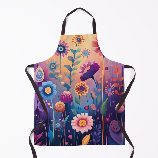 Item preview, Dreamlike Enchanted Flower Meadow with Vibrant Fantasy Colors and Magical Brushstrokes designed and sold by zax454.