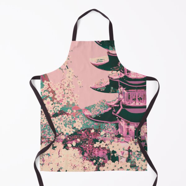 Item preview, The japanese castle in spring of blossom sakura flowers in nature color designed and sold by MerryCrown.