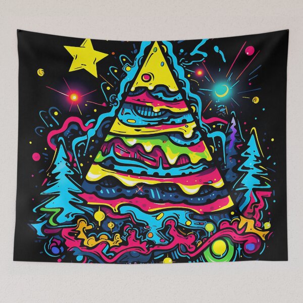 Item preview, Electric Eve: '90s Neon Christmas Tree Extravaganza designed and sold by Studio Axis.