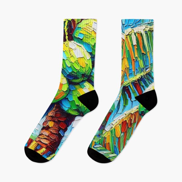 Item preview, Colorful Coconut Palm Tree in Abstract Tropics designed and sold by ChrisButler.