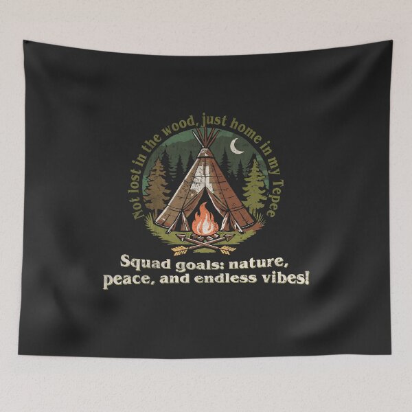 Item preview, not lost in the wood, just home in my Tepee designed and sold by Eyanosa Native Design.