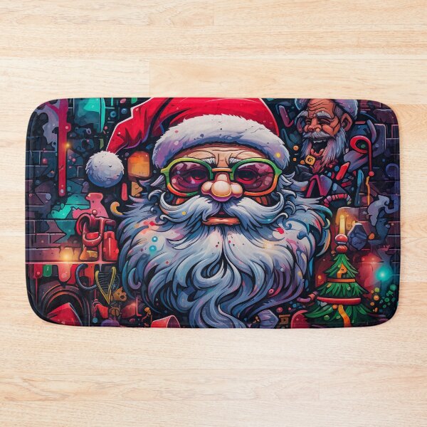 Item preview, 90's Graffiti Claus: A Throwback Christmas Artwork designed and sold by Studio Axis.