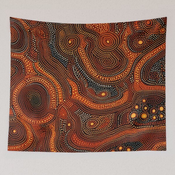 Item preview, Aboriginal Inspired Dot Art - Native Trails designed and sold by GrinGalore.