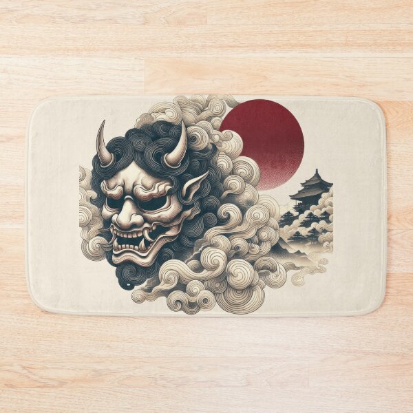 Item preview, Japanese Noh Mask Collection Vol 01 #04 - Oni Mask - 悪鬼羅刹 (Akki Rasetsu) - Fierce Demon designed and sold by elektronen.