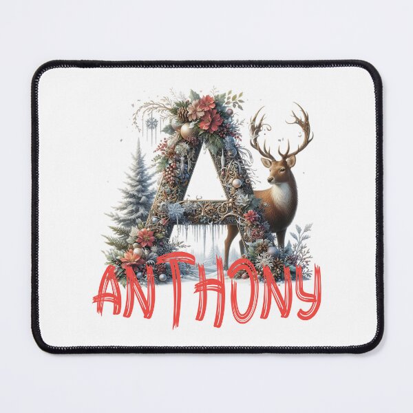 Item preview, Name Anthony. My name is Anthony. Christmas initial. designed and sold by MagelliShop.