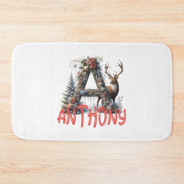 Item preview, Name Anthony. My name is Anthony. Christmas initial. designed and sold by MagelliShop.