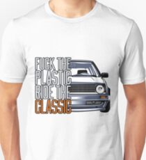 Camiseta unisex Golf 2 MK2 & quot; Follar el plástico & quot;